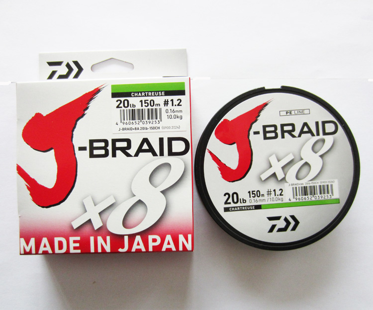 DAIWA J BRAID X8 Braid Fishing Line 150M Made in Japan – Global